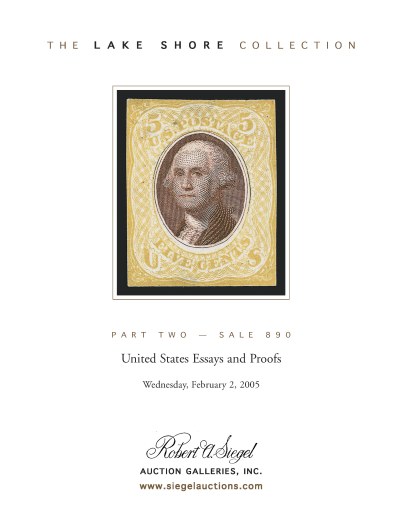 Catalog Cover Sale no. 890 — Siegel Auction Galleries