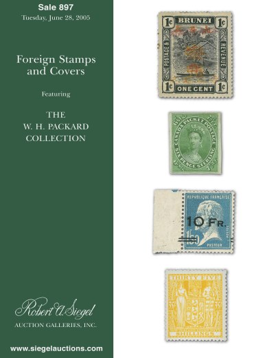 Catalog Cover Sale no. 897 — Siegel Auction Galleries