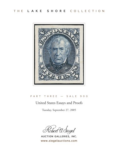 Catalog Cover Sale no. 900 — Siegel Auction Galleries