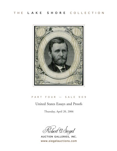 Catalog Cover Sale no. 909 — Siegel Auction Galleries