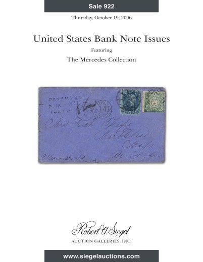 Catalog Cover Sale no. 922 — Siegel Auction Galleries