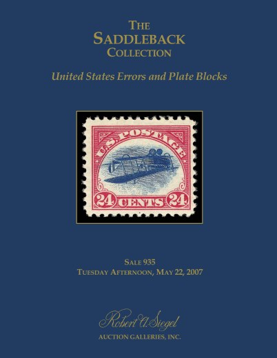 Catalog Cover Sale no. 935 — Siegel Auction Galleries