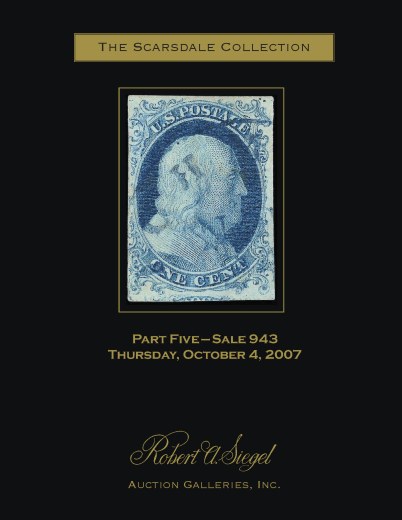 Catalog Cover Sale no. 943 — Siegel Auction Galleries