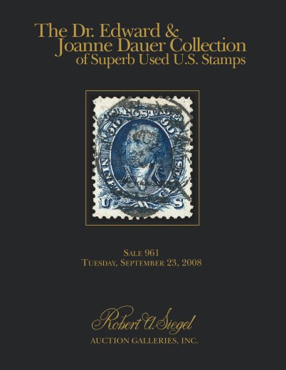 Catalog Cover Sale no. 961 — Siegel Auction Galleries