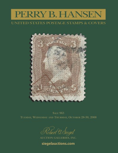 Catalog Cover Sale no. 963 — Siegel Auction Galleries