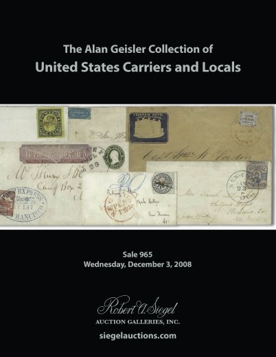 Catalog Cover Sale no. 965 — Siegel Auction Galleries