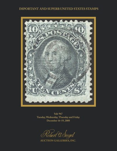 Catalog Cover Sale no. 967 — Siegel Auction Galleries
