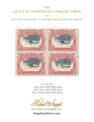 Catalog Cover Sale no. 968A — Siegel Auction Galleries