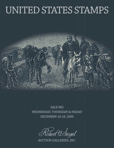 Catalog Cover Sale no. 982 — Siegel Auction Galleries