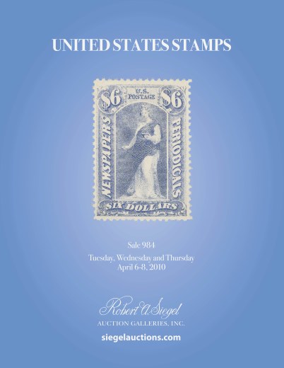 Catalog Cover Sale no. 984 — Siegel Auction Galleries