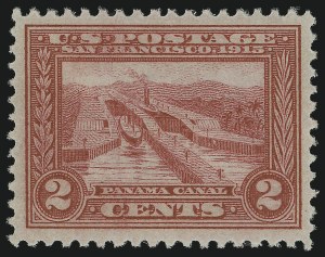 Sale 904, Lot 380, Panama-Pacific Issue