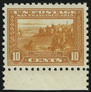 Sale 904, Lot 395, Panama-Pacific Issue