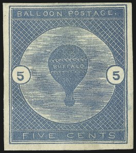 Sale 904, Lot 509, Buffalo Balloon Semi-Official Air Post