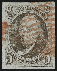 Sale 905, Lot 1136, 1847 Issue