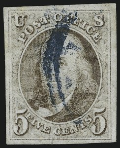 Sale 905, Lot 1187, 1847 Issue