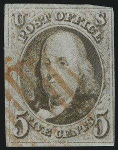Sale 905, Lot 1206, 1847 Issue