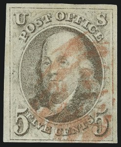 Sale 905, Lot 1208, 1847 Issue