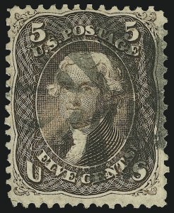 Sale 905, Lot 1563, 1867-68 Grilled Issue