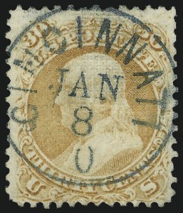 Sale 905, Lot 1578, 1867-68 Grilled Issue