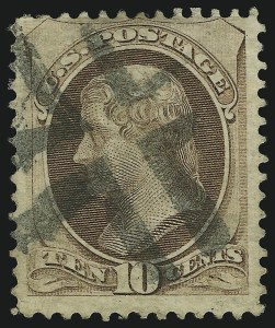 Sale 905, Lot 1778, 1870-88 Bank Note Issues (National Grills, Scott 134 thru 144)
