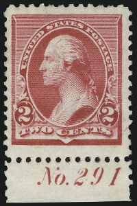 Sale 905, Lot 1950, 1890 Small Bank Note Issue (Scott 219 thru 229)