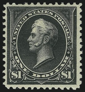 Sale 905, Lot 2152, 1894-98 Bureau Issues (Scott 264 thru 284), $1.00 Black, Ty. I (276) Sale 905, Lot 2152, 1894-98 Bureau Issues (Scott 264 thru 284)