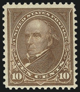 Sale 905, Lot 2188, 1894-98 Bureau Issues (Scott 264 thru 284), 10c Brown, Ty. I (282C) Sale 905, Lot 2188, 1894-98 Bureau Issues (Scott 264 thru 284)