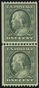 Sale 905, Lot 2408, 1908-09 Washington-Franklin Issues (Scott 331 thru 356)
