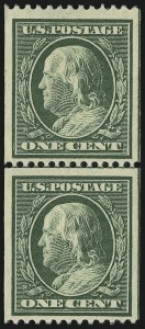 Sale 905, Lot 2409, 1908-09 Washington-Franklin Issues (Scott 331 thru 356)