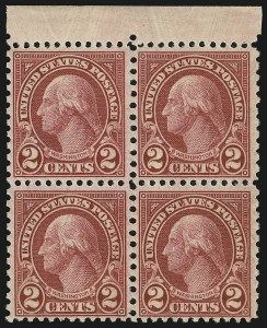 Sale 905, Lot 2781, 1922-25 Issue (Scott 551 to Later Issues), 2c Carmine, Rotary (579) Sale 905, Lot 2781, 1922-25 Issue (Scott 551 to Later Issues)
