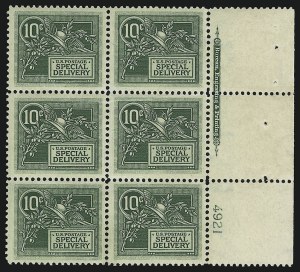 Sale 905, Lot 2886, Special Delivery and Registration