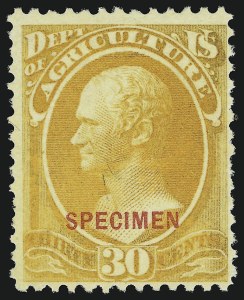 Sale 905, Lot 3306, Official Specimens and Sepcimens