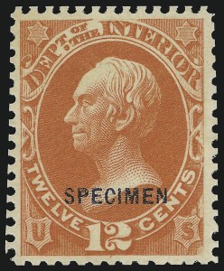 Sale 905, Lot 3318, Official Specimens and Sepcimens