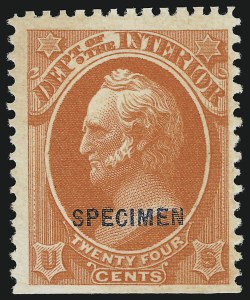 Sale 905, Lot 3323, Official Specimens and Sepcimens