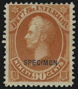 Sale 905, Lot 3325, Official Specimens and Sepcimens