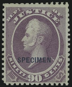 Sale 905, Lot 3327, Official Specimens and Sepcimens