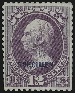 Sale 905, Lot 3332, Official Specimens and Sepcimens