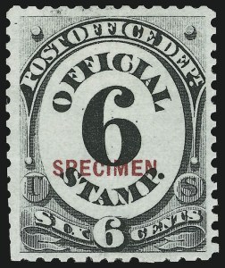 Sale 905, Lot 3343, Official Specimens and Sepcimens