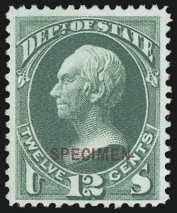 Sale 905, Lot 3358, Official Specimens and Sepcimens