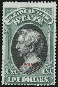 Sale 905, Lot 3364, Official Specimens and Sepcimens