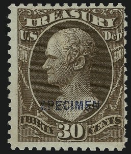 Sale 905, Lot 3376, Official Specimens and Sepcimens