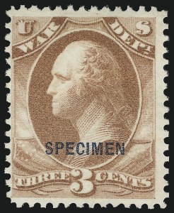 Sale 905, Lot 3381, Official Specimens and Sepcimens