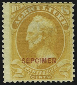 Sale 905, Lot 3394, Official Specimens and Sepcimens