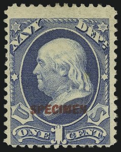 Sale 905, Lot 3402, Official Specimens and Sepcimens