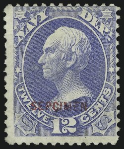 Sale 905, Lot 3405, Official Specimens and Sepcimens