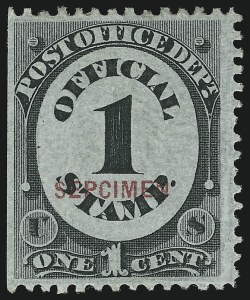 Sale 905, Lot 3407, Official Specimens and Sepcimens