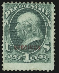 Sale 905, Lot 3414, Official Specimens and Sepcimens