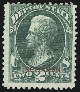 Sale 905, Lot 3415, Official Specimens and Sepcimens