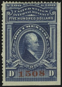 Sale 905, Lot 3589, Revenues