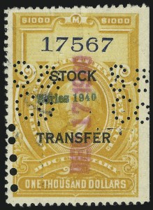 Sale 905, Lot 3598, Revenues